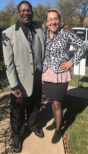 Overseer Henry Flint and Pastor Crystal King